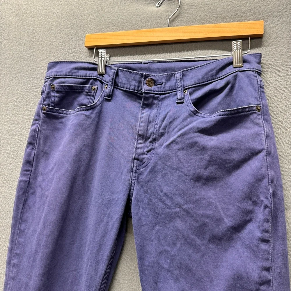 Levi's 511 Pants Mens 34x32 (34x31 ACTUAL) Slim Fit Purpleish Blue Chino Vintage
